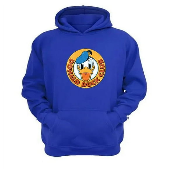 Polerón Canguro Pato Dibujos Animados Azul Talla M Unisex