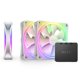 thumbnail image 1 of Fan NZXT F120RGB Duo, 120 mm, doble cara, RGB, paquete triple, 1 of 7