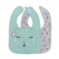 Pumucki - Set 2 Baberos Impermeables Verde