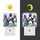 thumbnail image 3 of Pingu Luz nocturna LED con sensor de anochecer a amanecer para dormitorio, baño, pasillo, escaleras - Lámpara LED nocturna de enchufe, 0.5W - 1 pieza, 3 of 6