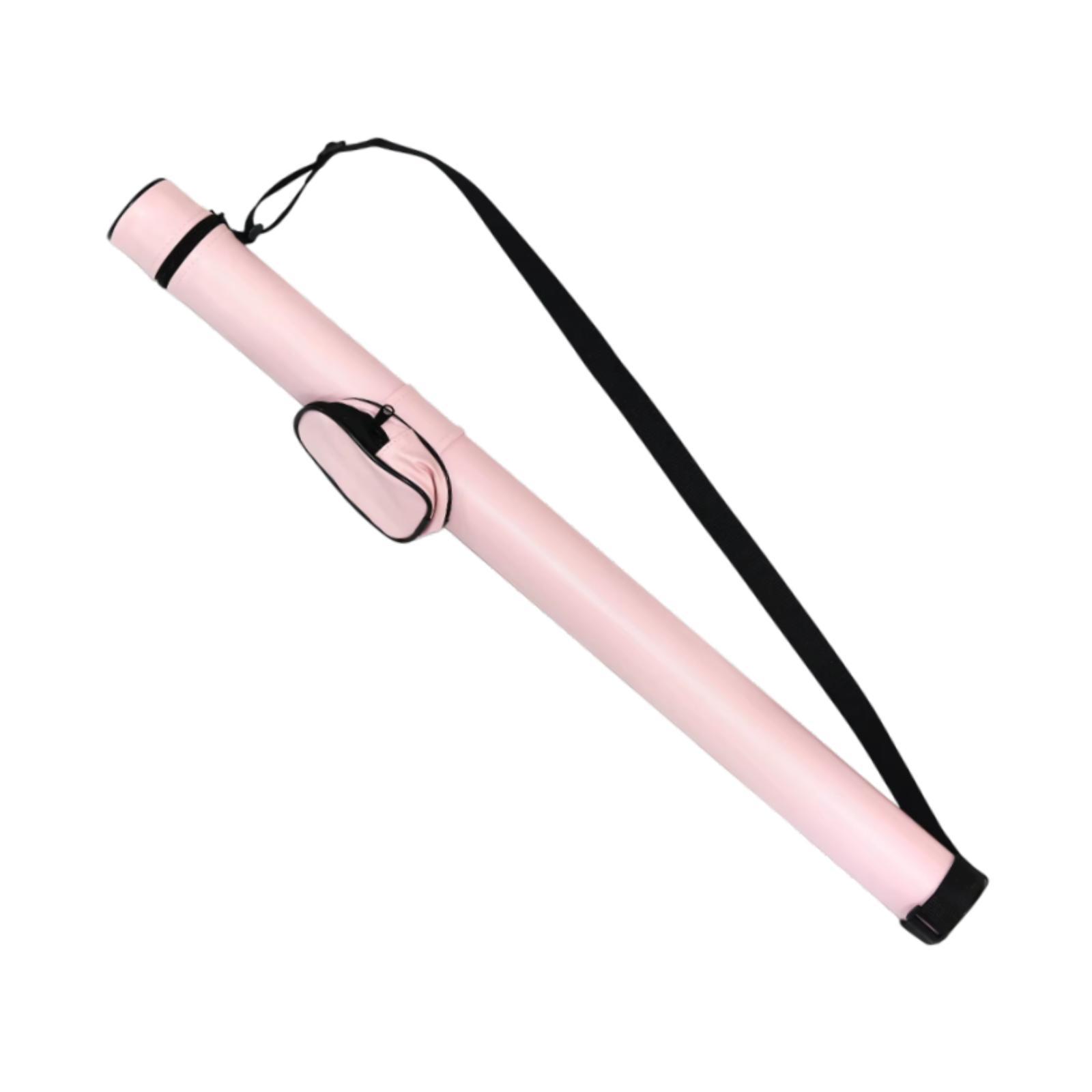 Magideal - Estuche Para Tacos De Billar Organizador De 2 Agujeros, Estuche Rígido Rosa, Caja De Almacenamiento De Regalo Para Club De Billar, Bolsa De Transporte