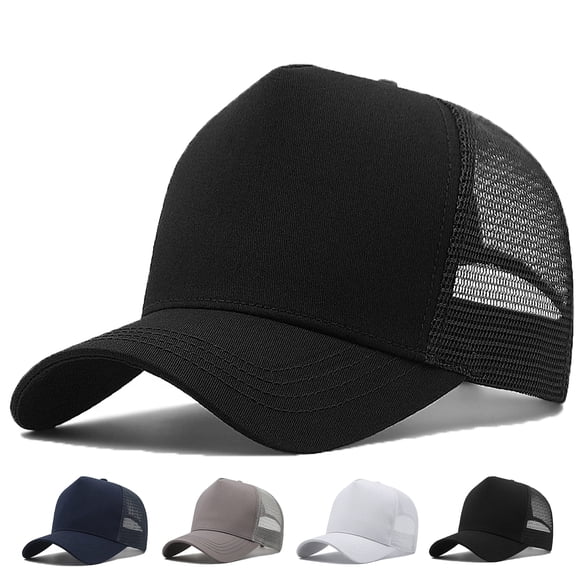 Gorra Trucker MUNULA Oversize XXL para hombre negra (60-65 cm)