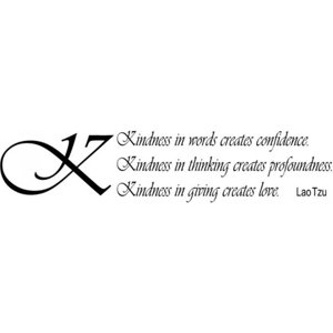 Rienda Libre Graphics - Decomural Kindness Lao Tzu Ws-15080