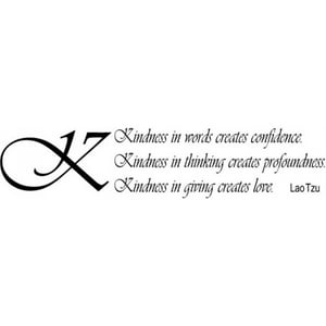 Rienda Libre Graphics - Decomural Kindness Lao Tzu Ws-15080