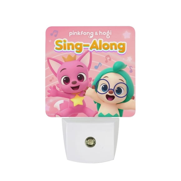Pinkfong Luz nocturna LED con sensor de anochecer a amanecer para dormitorio, baño, pasillo, escaleras - Lámpara LED nocturna de enchufe, 0.5W - 1 pieza