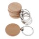 thumbnail image 2 of 5X Encantos De Madera En Blanco Para Bricolaje Llavero Personal Redondo 37x37mm, 2 of 5