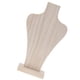thumbnail image 2 of Busto sin pintar de madera natural del maniquí para la exhibición L-30.8cm de la joyería del collar, 2 of 3