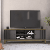 Exit - Rack Tv Hasta 80 Pulgadas Florencia Nogal Grafito 2 Metros