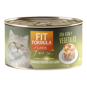 Veterinaria Drag Pharma - Alimento Húmedo Fit Formula Gato Gourmet Atún Y Vegetal 80Gr