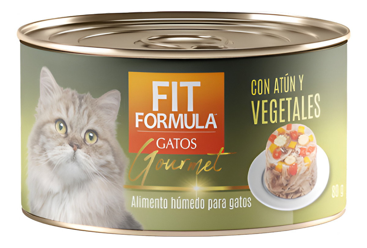 Veterinaria Drag Pharma - Alimento Húmedo Fit Formula Gato Gourmet Atún Y Vegetal 80Gr