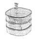 thumbnail image 5 of Caja De Almacenamiento Giratoria Para Joyas, Bandeja Para Pulseras, Collares, Anillos, Transparente, 5 of 5