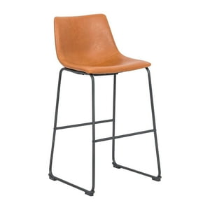 Klik Muebles - Taburete De Bar Burgos De Cuero Y Metal Industrial
