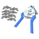 thumbnail image 1 of Alicates De Anillo De Cerdo M Tipo Clips Alicates Abrazadera Para Jaulas De Aves De Corral Jaulas De Animales Azul, 1 of 5
