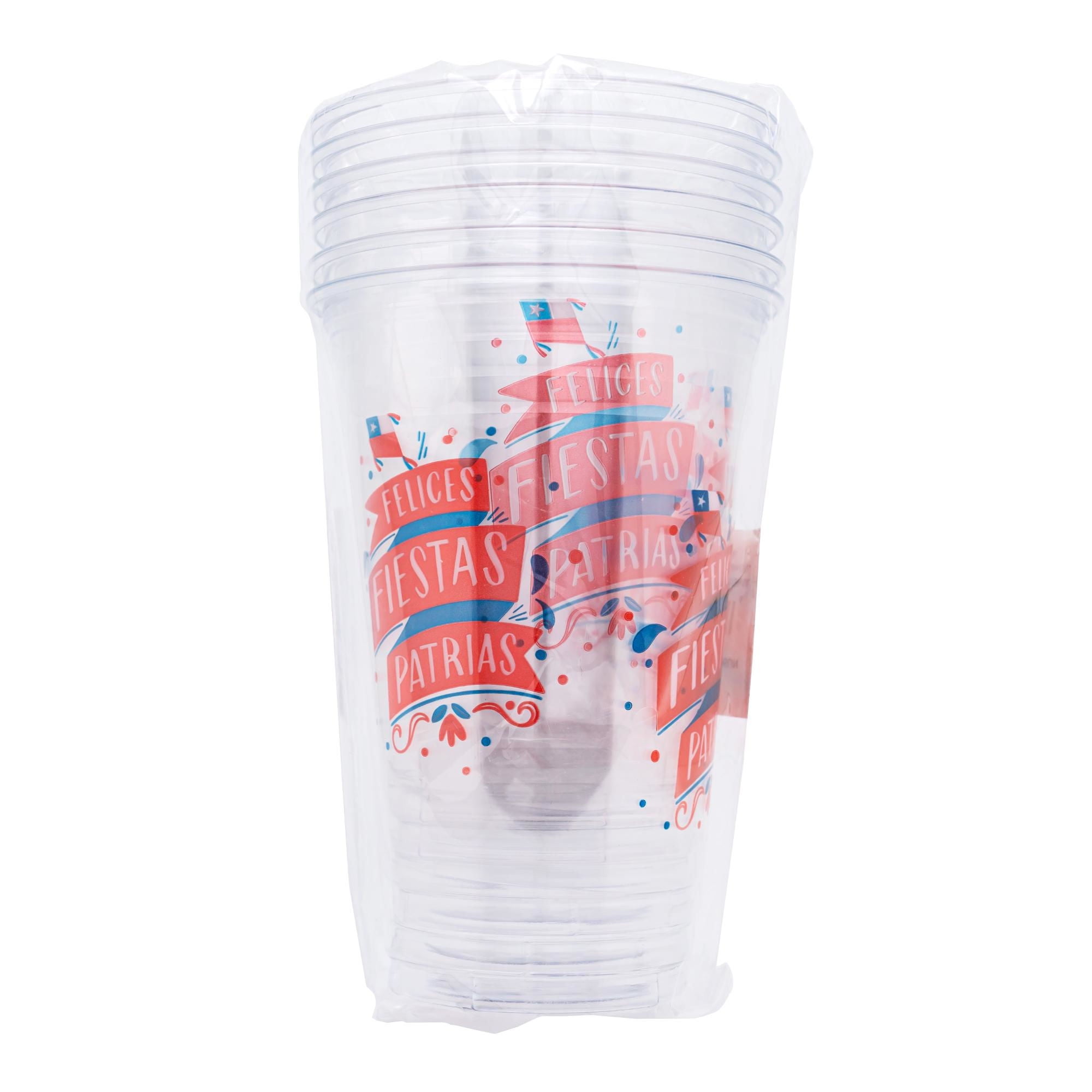 Vaso Plástico Transparente 591 Ml 3 Un Way to celebrate