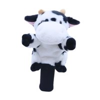 Ioensy - Funda Para Cabeza De Conductor De Palo De Golf Con Animales De Felpa, Funda De Regalo Para Amantes Del Golf Con Dibujos Animados, Vaca