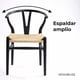 thumbnail image 3 of Silla Wishbone Madera De Haya Para Comedor Venhoouse Negra, 3 of 8
