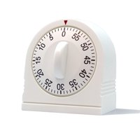 Nuoswek - Wind Up Timer Temporizador Mecánico De 60 Minutos Color Blanco