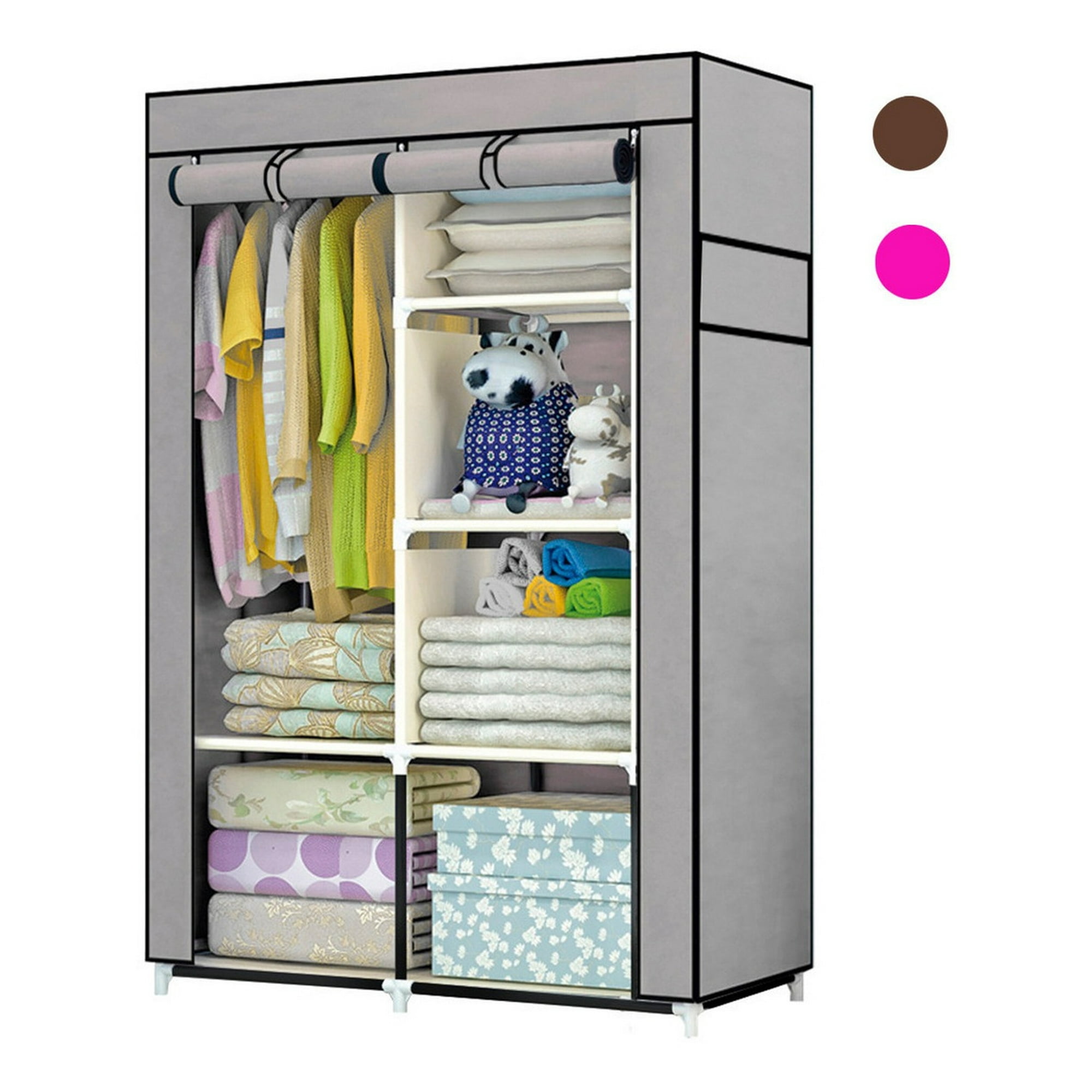 Rack & Pack - Closet Ropero De Tela Armable 6 Estantes Resistente