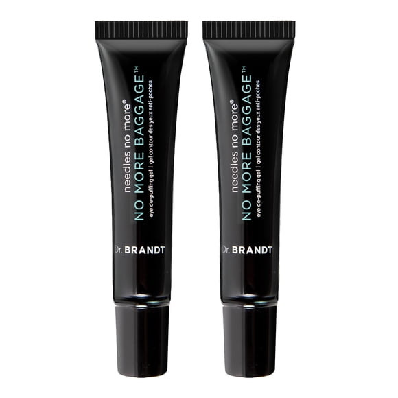 Gel antihinchazón para ojos Dr. Brandt Needles No More, 7 g, paquete de 2