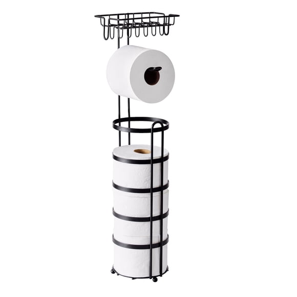 Portarrollo Baño Better Homes Gardens Negro Mate Pie