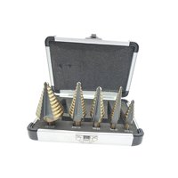 Ioensy - Broca Cónica Escalonada De Cambio Rápido Multiusos Para Tablones De Acero Al Carbono Estuche De Almacenamiento De Metal