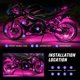 thumbnail image 4 of Kit De Luces Led Rgb Para Motocicleta Resistente Al Agua Control Por App, 4 of 9