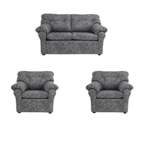 Muebles América - Living América 211 Cuero Auris Gris