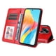 thumbnail image 4 of Funda tipo cartera FOXDOCK para OPPO A58 4G , diseño girasol en relieve, cuero PU, cierre magnético, soporte y tarjetero, 4 of 5