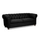 thumbnail image 3 of Sofa Florencia 3C Tela Velvet Negro, 3 of 4