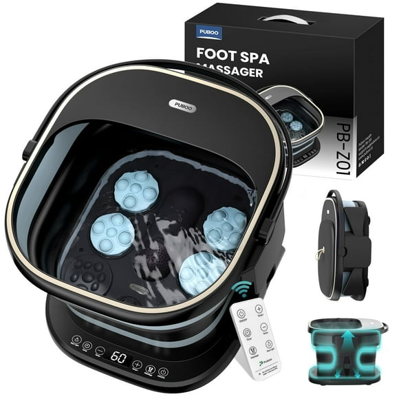 Masajeador Puboo Plegable para Bañera y Spa para Pies con Calor Luz Roja