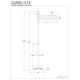 thumbnail image 3 of Portatoalla de pedestal Kingston Brass CC2021 cromo pulido, 3 of 3