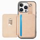 thumbnail image 5 of Funda Billetera Tejida para iPhone 16 Pro con Soporte y Tarjetero Beige, 5 of 5