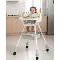 Imac Hogar - Silla De Comer Multifuncional 3 En 1 Para Bebé Verde