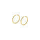 thumbnail image 1 of Aros Argolla Tubo 12mm Oro 18k 1.65gr Clásicas Regalo Mujer Dorado, 1 of 6