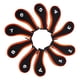 thumbnail image 4 of Juego De 10 Uds De Funda Para Cabeza De Hierro De Golf Funda Para Cabeza De Palo De Golf Putter Para Deportes Al Aire Libre Naranja Y Negro, 4 of 5
