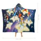 thumbnail image 2 of Pájaro Loco Manta Capa con Capucha Anti-Bolitas, Manta de Lana Ártica Suave, Manta Portátil de Felpa Ligera y Lujosa, Poncho para Siesta en Casa y Oficina, 100*130cm, 2 of 6