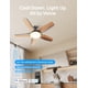 thumbnail image 3 of Ventilador de techo Dreo Smart con luces de 52 pulgadas con Alexa/App Black, 3 of 9