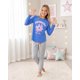 thumbnail image 3 of Pijama Niña Estampado Super Star Celeste gris 12, 3 of 7