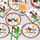 thumbnail image 4 of Set de fiesta ZQMONTIA de 168 piezas con temática de oruga para primer cumpleaños, 4 of 7