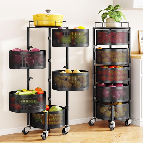 Cesta Giratoria Sntd De 5 Niveles Para Frutas Y Verduras