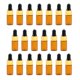 thumbnail image 3 of 20 piezas mini botellas de ámbar marrón recargable de aceite esencial de vidrio vacías 3 ml, 3 of 5