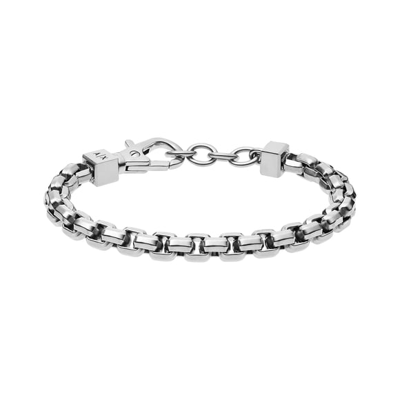 Brazalete A|X ARMANI EXCHANGE AXG0045040, cadena de acero inoxidable