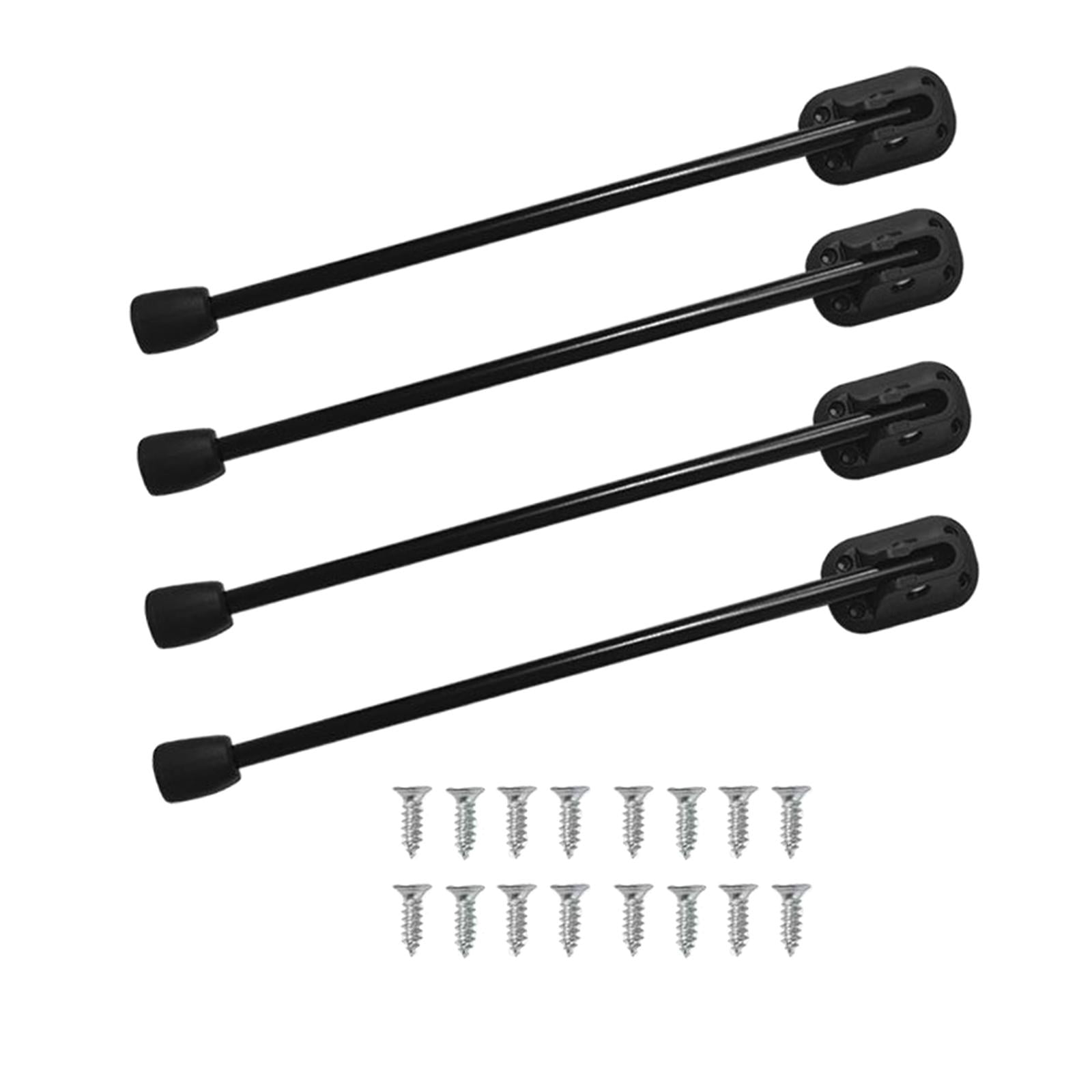 Magideal - 4 Uds. Patas De Mesa Plegables Portátiles Multifunción Estables Con Tornillos Estables Para Escritorio De Ordenador Mesas De Café Accesorios De Bancos 33cm Negro