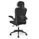 thumbnail image 1 of Silla Ergonómica Oficina Soporte Lumbar Ajustable Giratorio Negro, 1 of 8