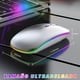 thumbnail image 2 of Mouse Inalambrico RGB Dual USB-Bluetooth Recargable Blanco, 2 of 5