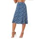 thumbnail image 4 of INSPIRE CHIC Faldas Midi de Mujer Cintura Elástica Campesina A-Line Faldas Florales Ditsy Azul XL, 4 of 6
