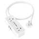 thumbnail image 1 of Cable de extensión Waksmart de 0,9 m con 4 tomas de CA, 3 puertos USB y enchufe plano, 1 of 7