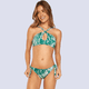 thumbnail image 1 of Bikini Print Halter Cruzado Verde Chamela, 1 of 8