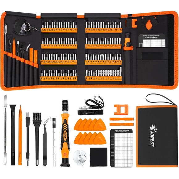 Set Destornillador de Precisión Jorest 145 en 1 CRV Magnético