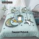 thumbnail image 1 of x690 Bed SheetsCartoon Crescent Moon Bedding Set Twin Size Duvet Cover With Pillowcase Children Bedroom Quilt Cover Set Polyester 3-Piece Bedding Set (1 Duvet Cover + 2 Pillow Shams) nj690, 1 of 5